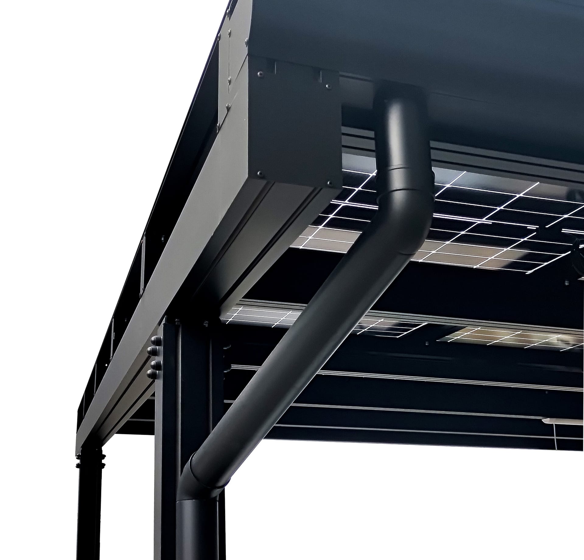 Carport solaire une voiture contre un mur – Image 7