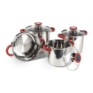 Batterie de cuisine - casseroles imbriquées.