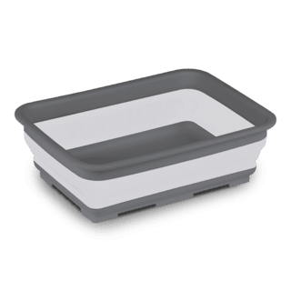 Bac à vaisselle rectangulaire rétractable gris