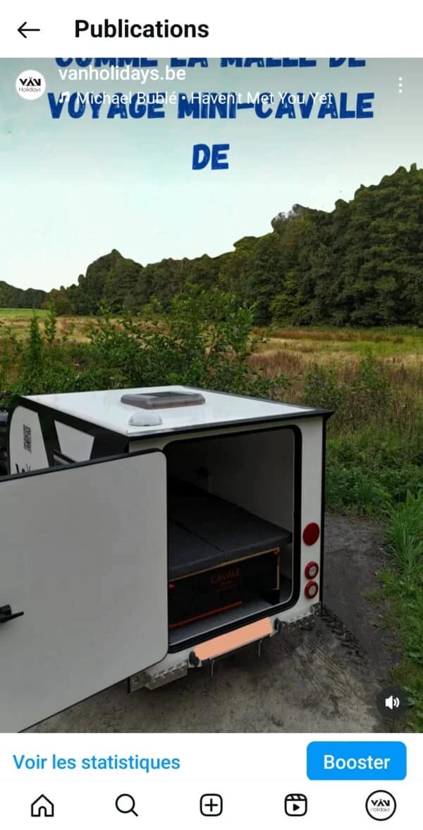 Remorque Vanholidays - Isolée et équipée en électricité – Image 26